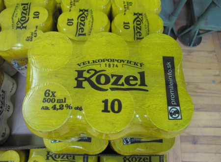 pivo Kozel v pločevinkah (pakirano v plastični embalaži)