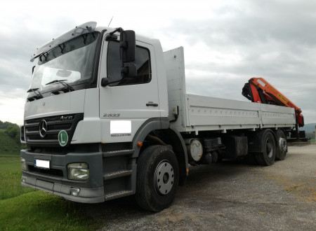 prednja leva stran tovornega vozila MERCEDES BENZ AXOR 2533 L 6X2