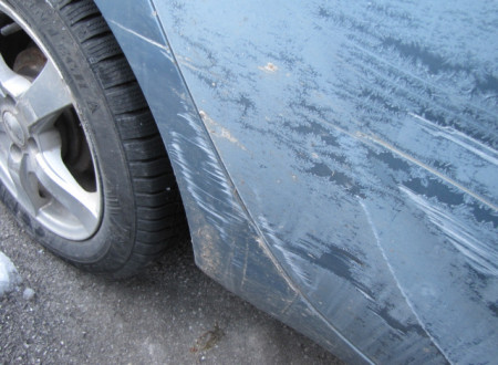 poškodbe zadnjega desnega blatnika osebnega vozila HYUNDAI i 20 1.2 