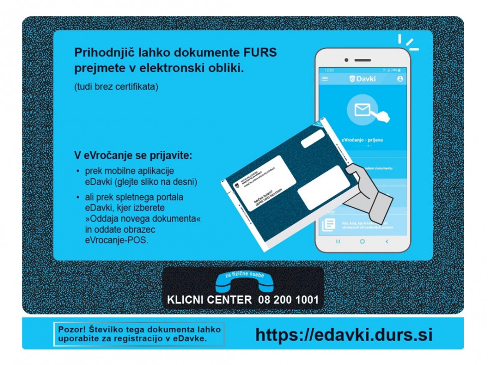Izgled zunanje strani informativnega izračuna dohodnine za leto 2019