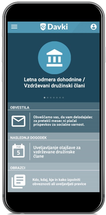 Mobilna aplikacija eDavki