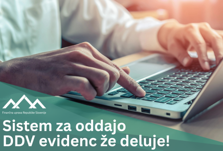 Sistem za oddajo DDV evidenc že deluje