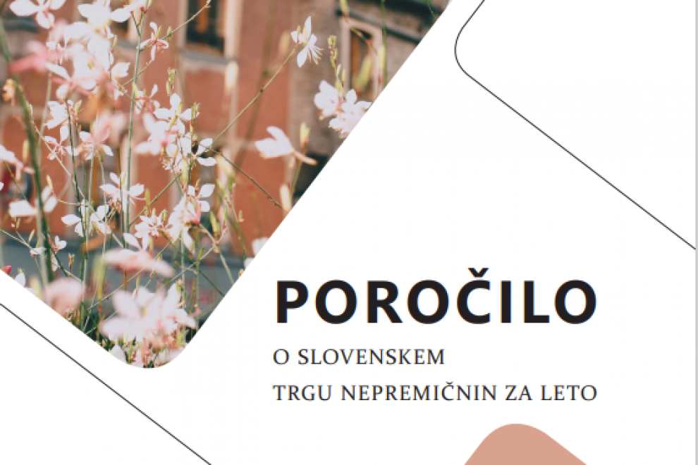 Ilustrativna slika - naslovnica Poročila o slovenskem trgu nepremičnin za leto 2020