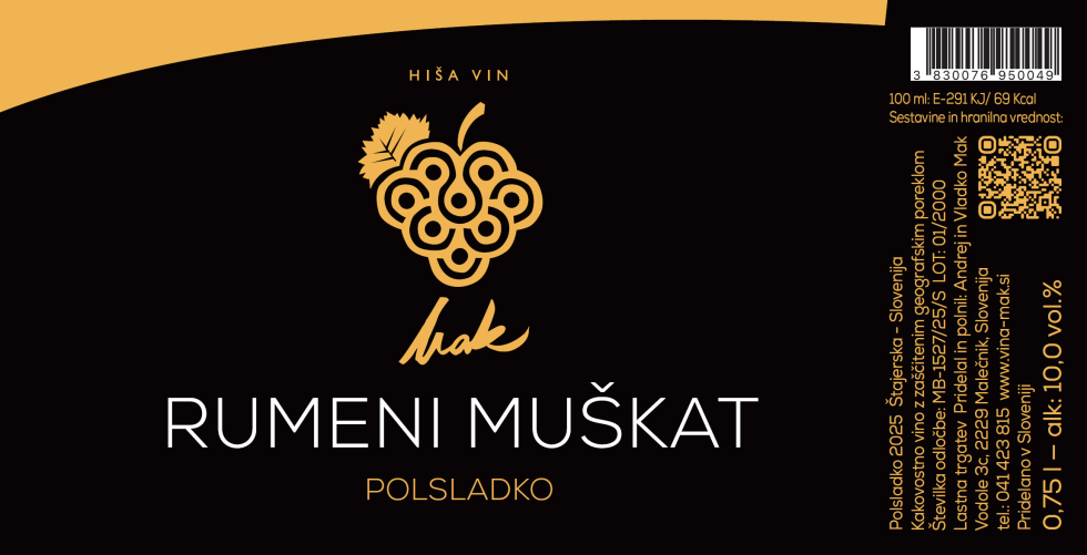 Vino na deklaraciji nima obvezne označbe prisotnega alergena žveplov dioksid (sulfiti)