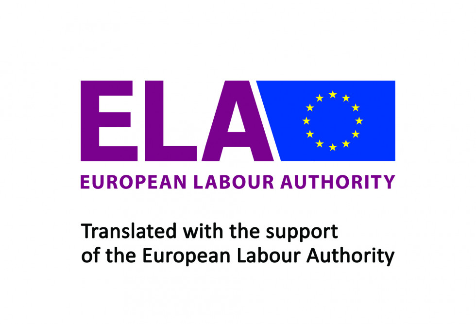 Translated with the support  of the European Labour Authority