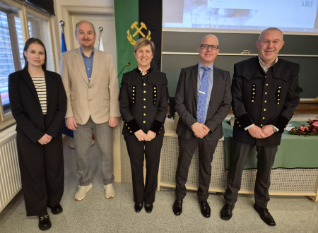 Od leve proti desni: Ana Burger, Simon Friškovec, Suzana Macolič, Marko Korošic in Mitja Pavlič 