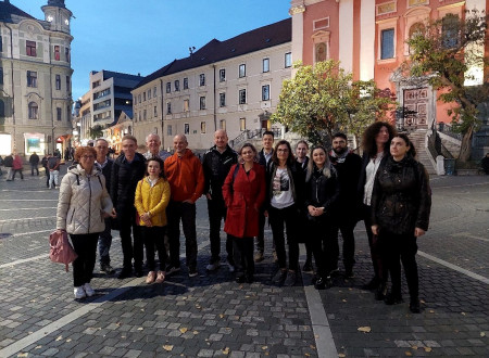 Proti večeru so si gosti srečanja ogledali Prešernov trg v Ljubljani