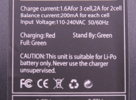 Napisna ploščica polnilnika baterij iPower
