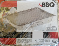 Žar na oglje za enkratno uporabo: slika žara Barbecue z merami 31x24x5