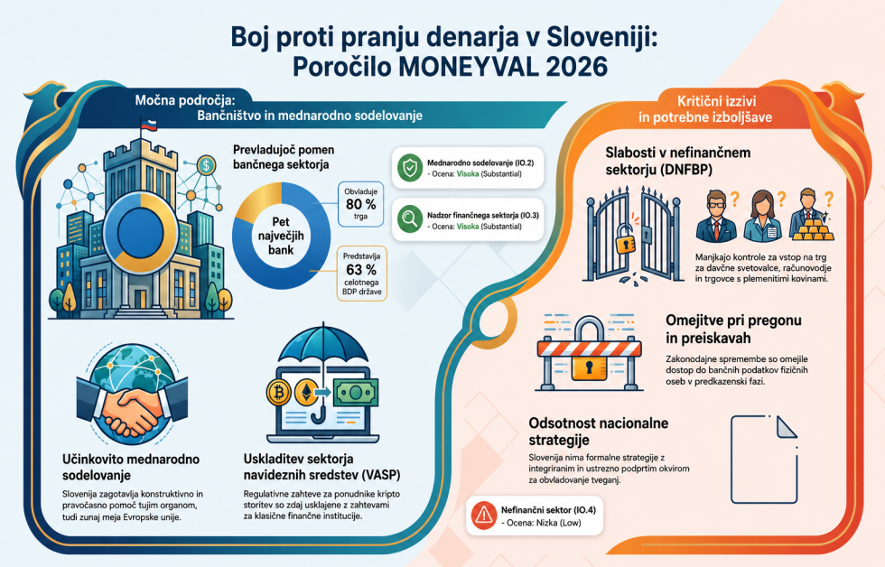 Povdarki Moneyval poročila 6. kroga ocenjevanja Republike Slovenije