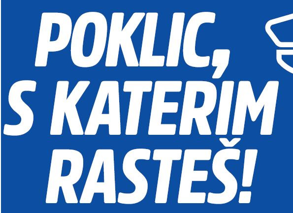 Plakat s sloganom poklica pravosodni policist