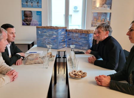 Pogovor med predstavniki Unicefa Slovenija ter državnim sekretarjem in generalnim direktorjem
