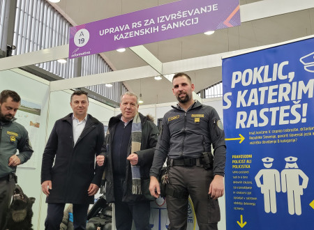 mag. Bojan Majcen in dr. Igor Šoltes med pravosodnimi policisti