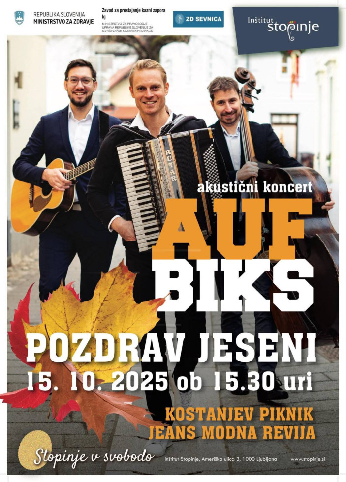 Plakat na katerem je napis: Aufbiks, pozdrav jeseni