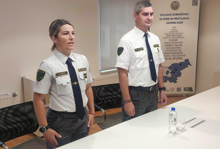 Svečana prisega dveh pravosodnih policistov