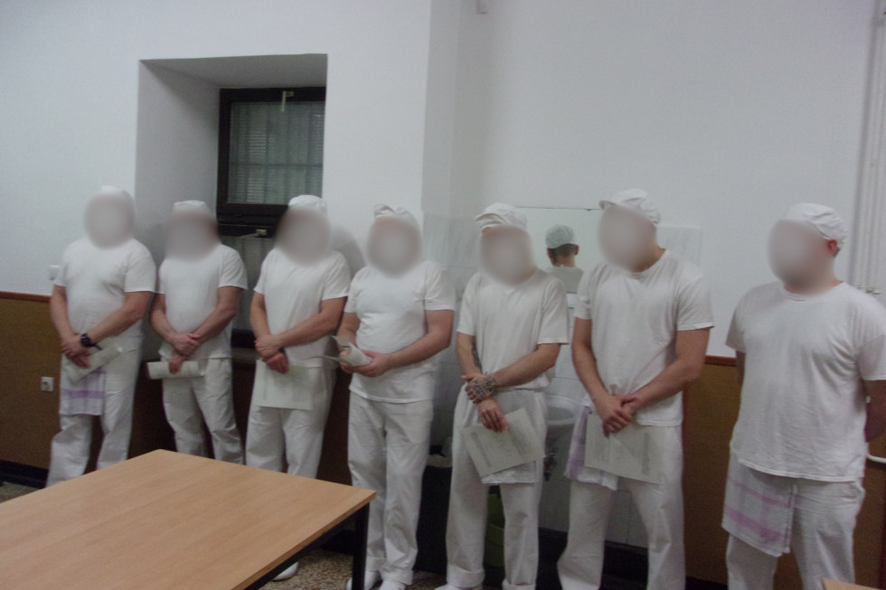 Na sliki so udeleženci , programa nacionalne poklicne kvalifikacije Pomočnik kuharja