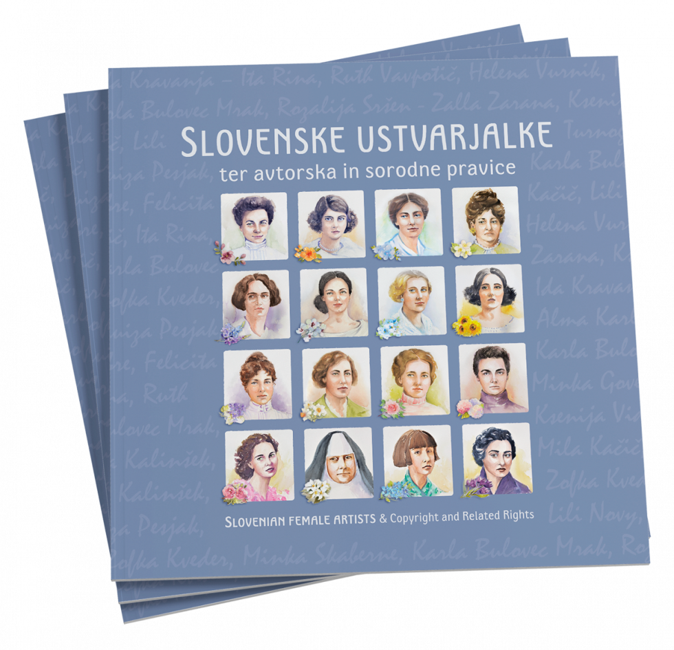 Brochure "Slovenian female artists and copyright and related rights"