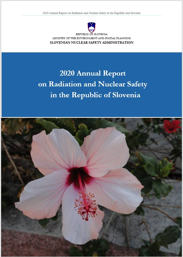 Front page of the SNSA's Annual Report with the title and pink flower.