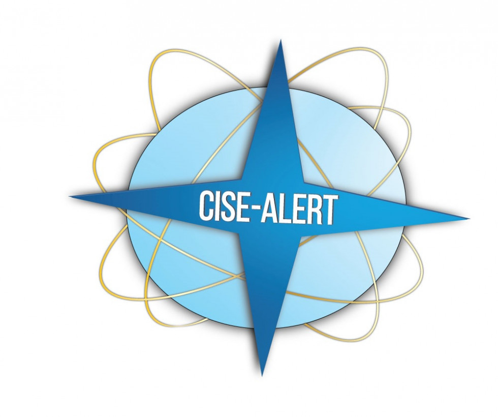 Prikazan logotip projekta CISE-ALERT