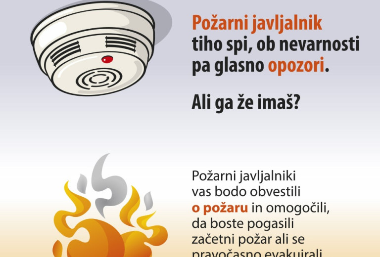Tema letošnjega Oktobra – meseca požarne varnosti je požarni javljalnik