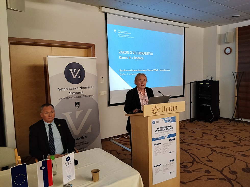 v.d. generalnega direktorja Uprave in predsednik Veterinarske zbornice Slovenije