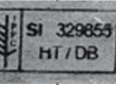 Navedba oznake DB znotraj slovenskega žiga ISPM 15 na paleti
