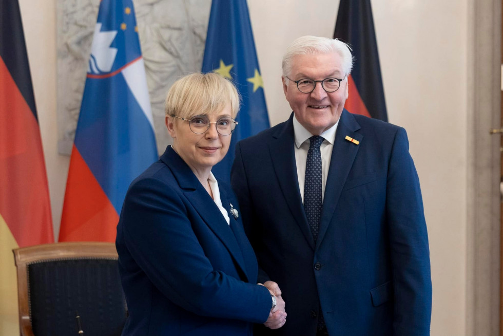 Predsednica Nataša Pirc Musar in nemški predsednik Frank-Walter Steinmeier 