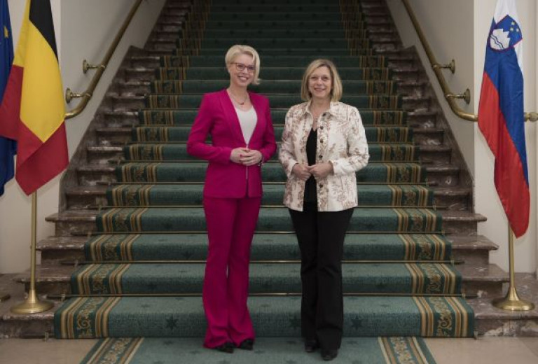 The President of the National Assembly, mag. Urška Klakočar Zupančič on a working visit to Belgium