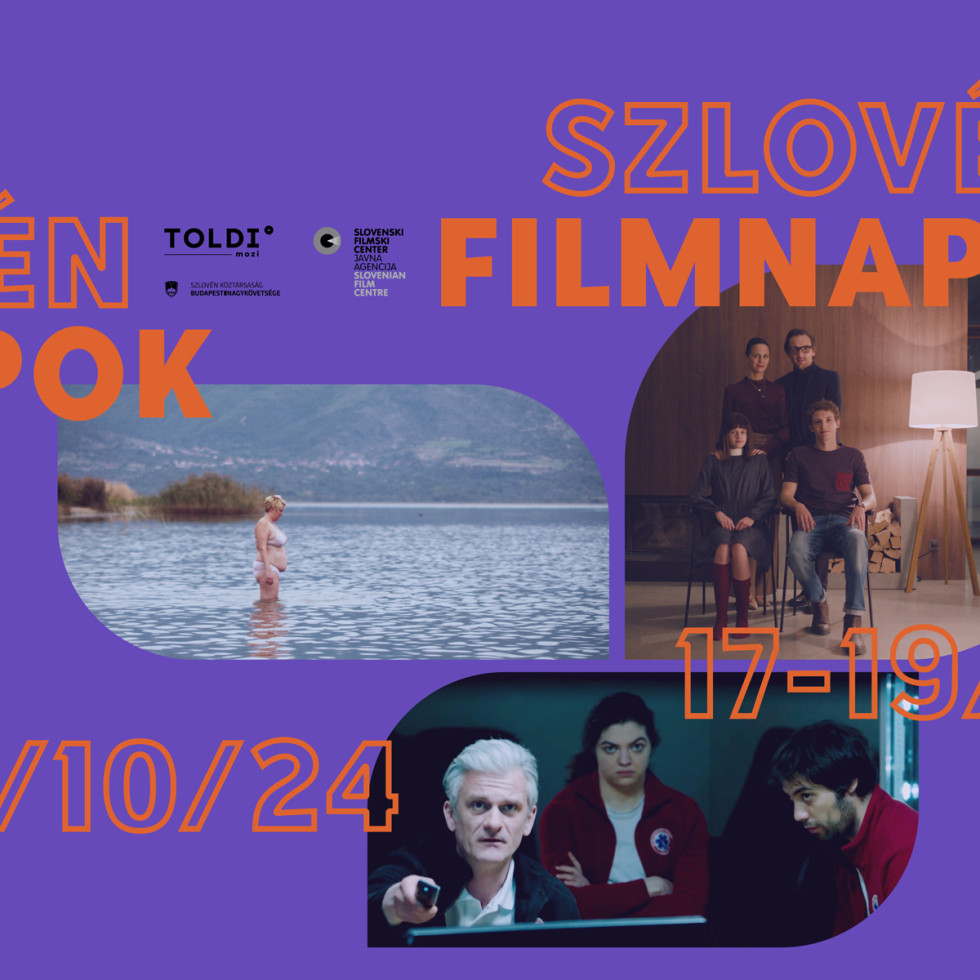 oglasni letak za dneve slovenskega filma, na letaku tudi majhne slike filmskih prizorov