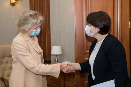 Meeting of Ambassador Lea Stančič with the Prime Minsiter of the Republic of Moldova Natalia Gavrilita