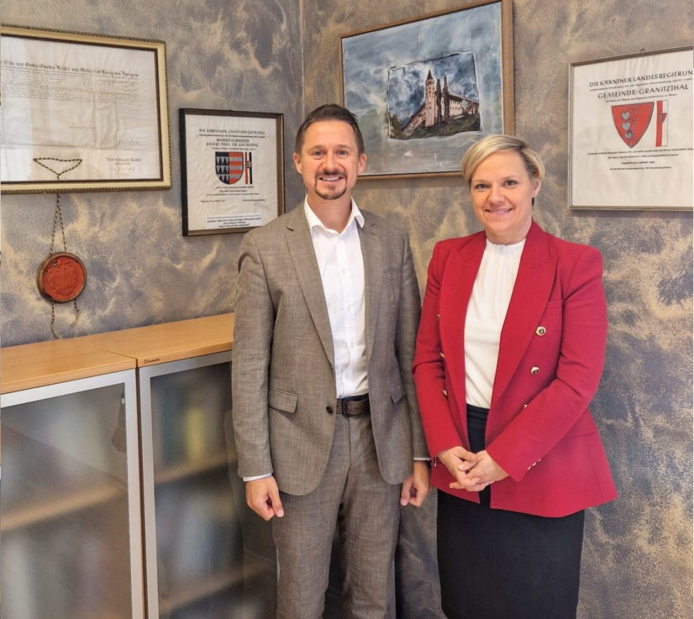 Župan Stefan Salzmann in generalna konzulka Balant Slobodjanac 