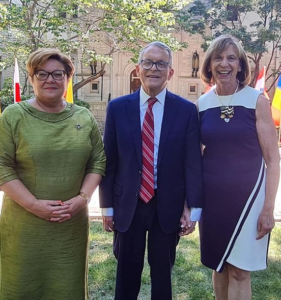 Consul General Alenka Jerak, Governor DeWine, Mrs. DeWine