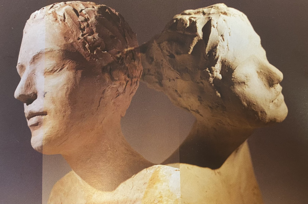 Sculptures of Lučka Koščak - two heads
