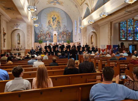 Interior of St. Mary´s church during the Megaron concert