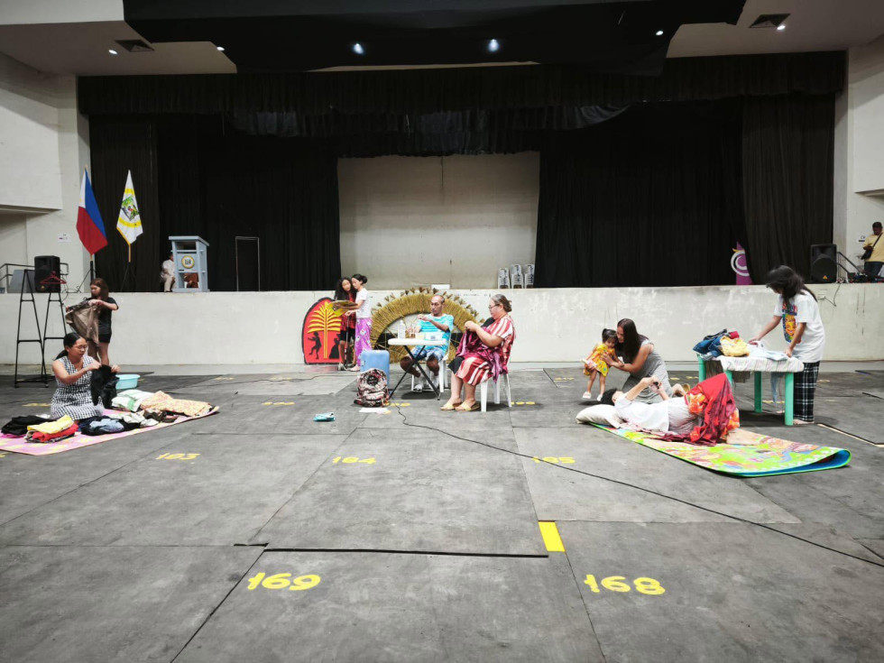 Part of the performance of the "Pasundayag: Mindanao Street Theatre for Sustainable Peace"