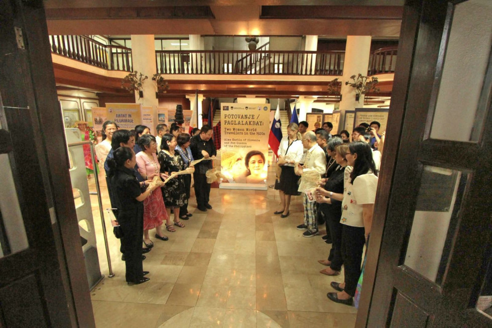 Opening ceremony o the “Potovanje/Paglalakbay: Two Women Travellers in the 1920s: Alma Karlin of Slovenia and Paz Guazon of the Philippines”