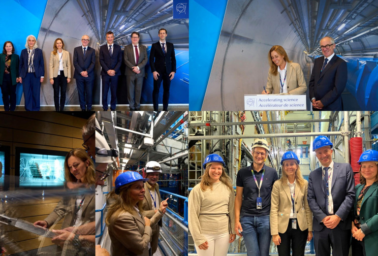 Veleposlanica Forštnarič Boroje ob obisku CERN-a poudarila pomen sodelovanja v znanosti