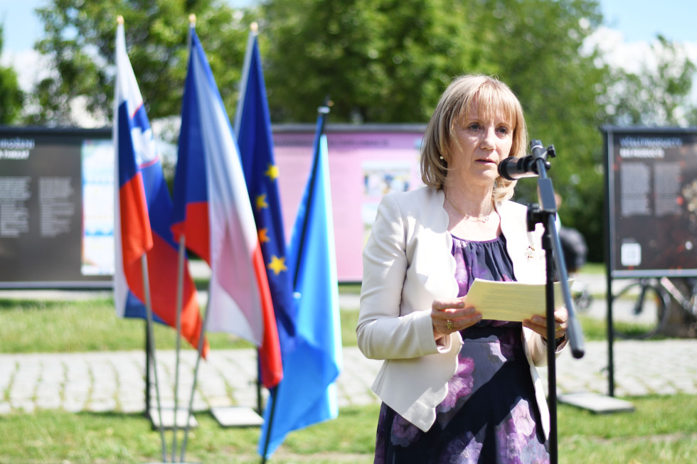 Ob svetovnem dnevu čebel v Pragi je prisotne nagovorila veleposlanica Strniša