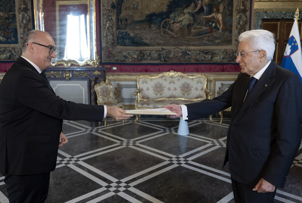 Veleposlanik Longar in predsednik Mattarella