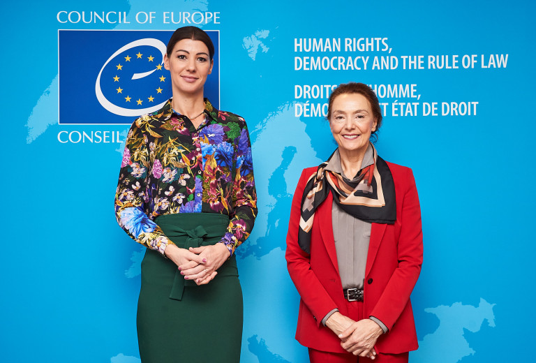 Minister of Justice dr. Dominika Švarc Pipan and State Secretary dr. Igor Šoltes on a visit to the Council of Europe and the European Court of Human Rights
