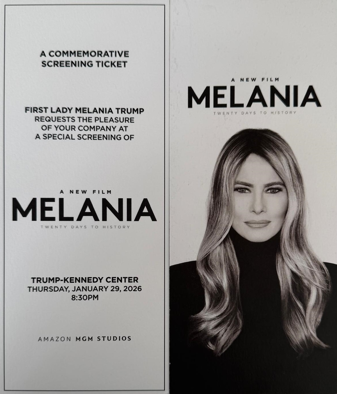 Ambassador at the World Premiere of the Film Melania at the Trump Kennedy Center