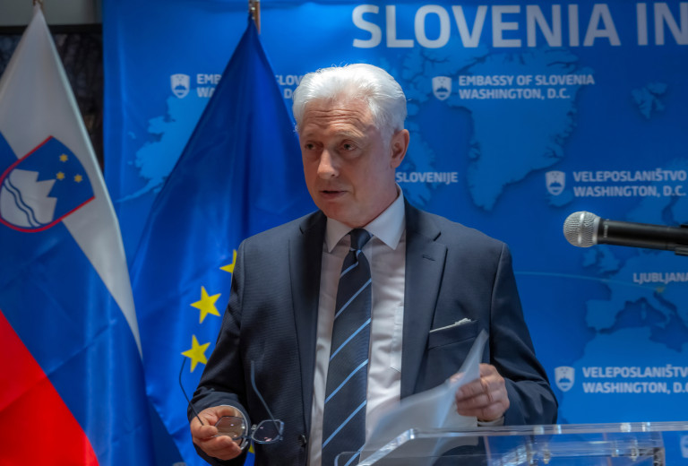 Sprejem ob dnevu državnosti in dnevu Slovenske vojske na veleposlaništvu v Washingtonu
