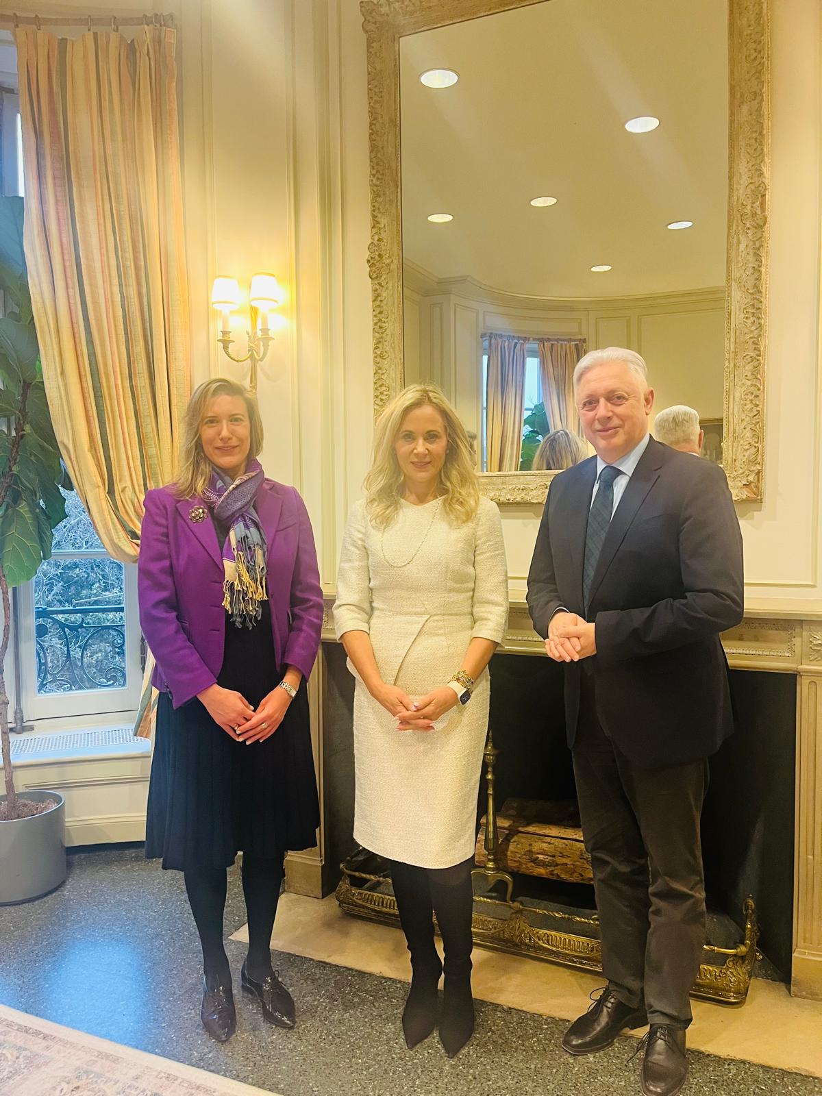 Ambassador Mirošič met with the leadership of the Smithsonian Institution, Meridian Int. Center and National Geographic