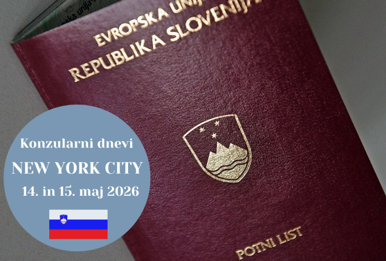 Konzularni dnevi v New Yorku 14. in 15. maj