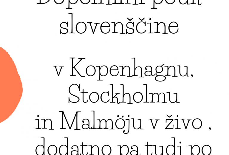 Pouk slovenščine na Danskem in Švedskem (2023/2024)