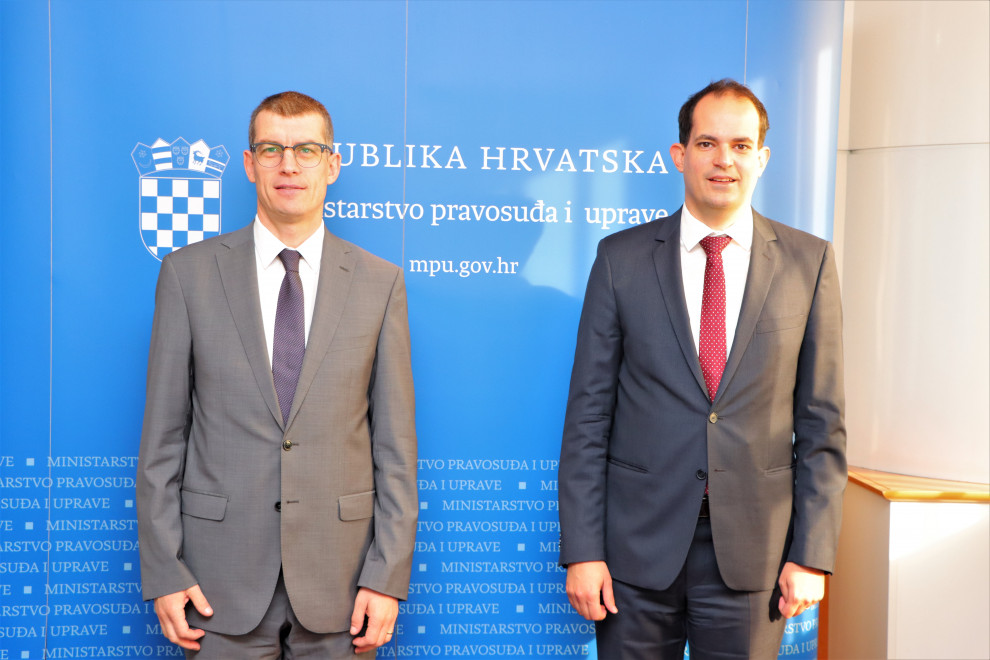 Veleposlanik Dovžan in hrvaški minister za pravosodje