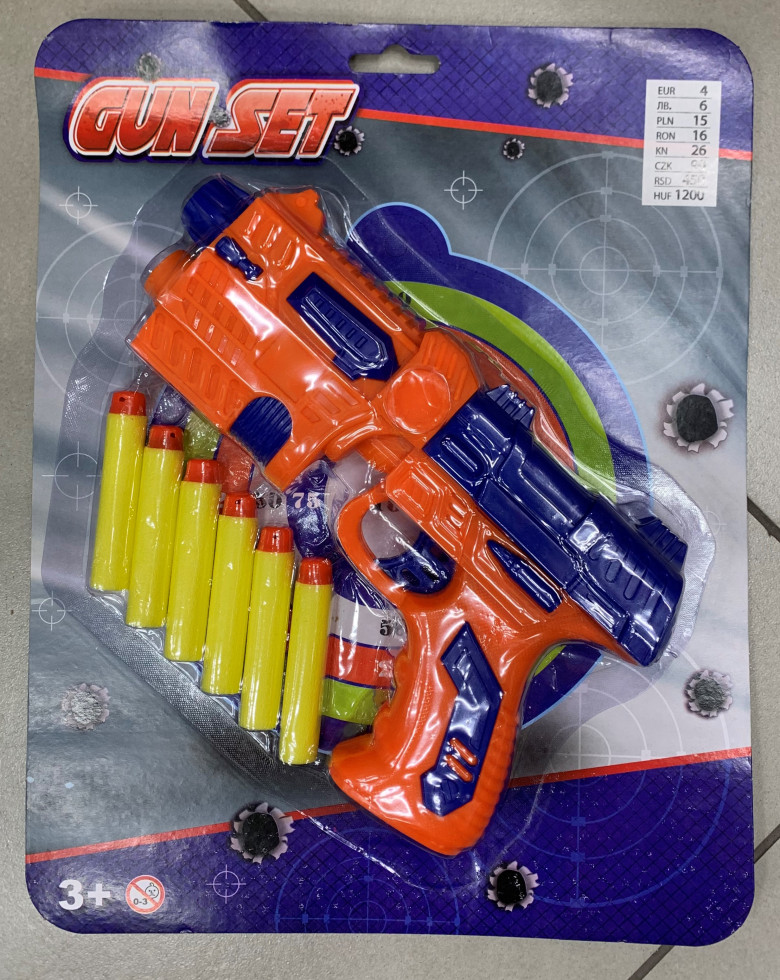 Igrača Dart gun eva-pištola z naboji
