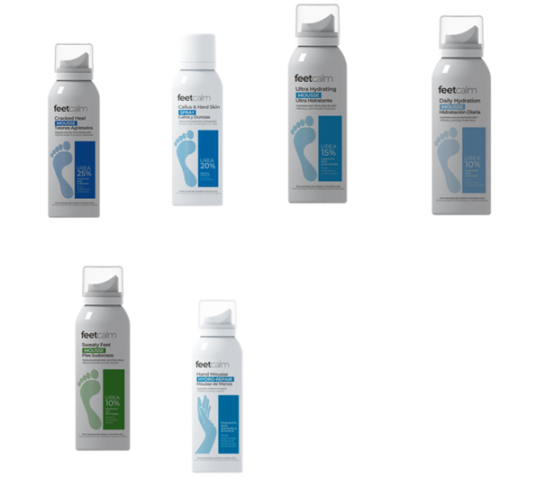 Izdelki v beli embalaži (sprej, pena 75 in 125 ml)
