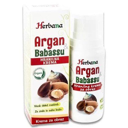 Hranilna krema za obraz z embalažo. 