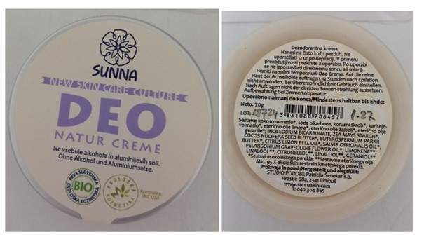 Deo krema v kovinski okrogli embalaži.
